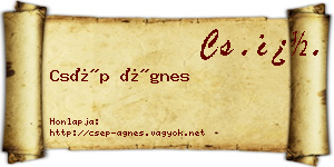 Csép Ágnes névjegykártya
